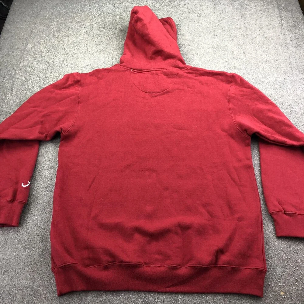 Alabama Crimson Tide Hoodie Mens Large Red NCAA Football C5 Pullover Sweatshirt